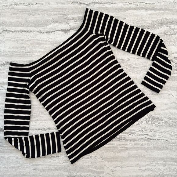 BAILEY 44 Striped Off The Shoulder Top - Picture 2 of 3